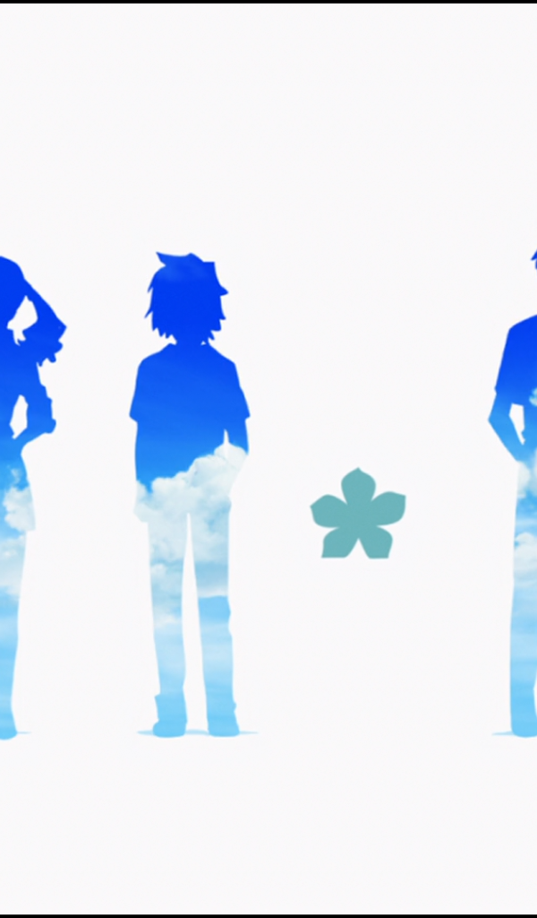 Силуэты облачных людей