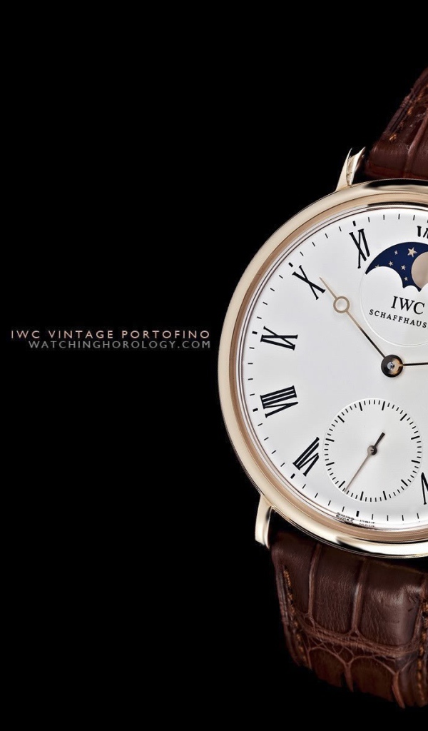 Стильные часы с коричневым кожаным ремешком