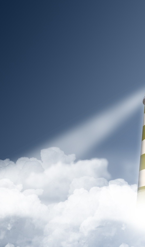 Луч маяка над облаками