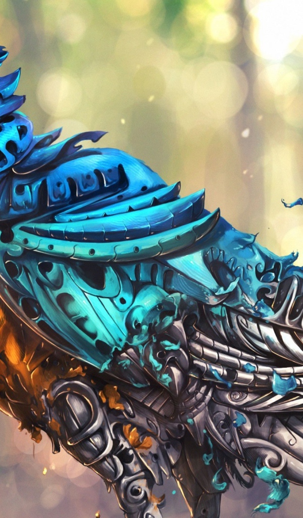 Птица голубь робот