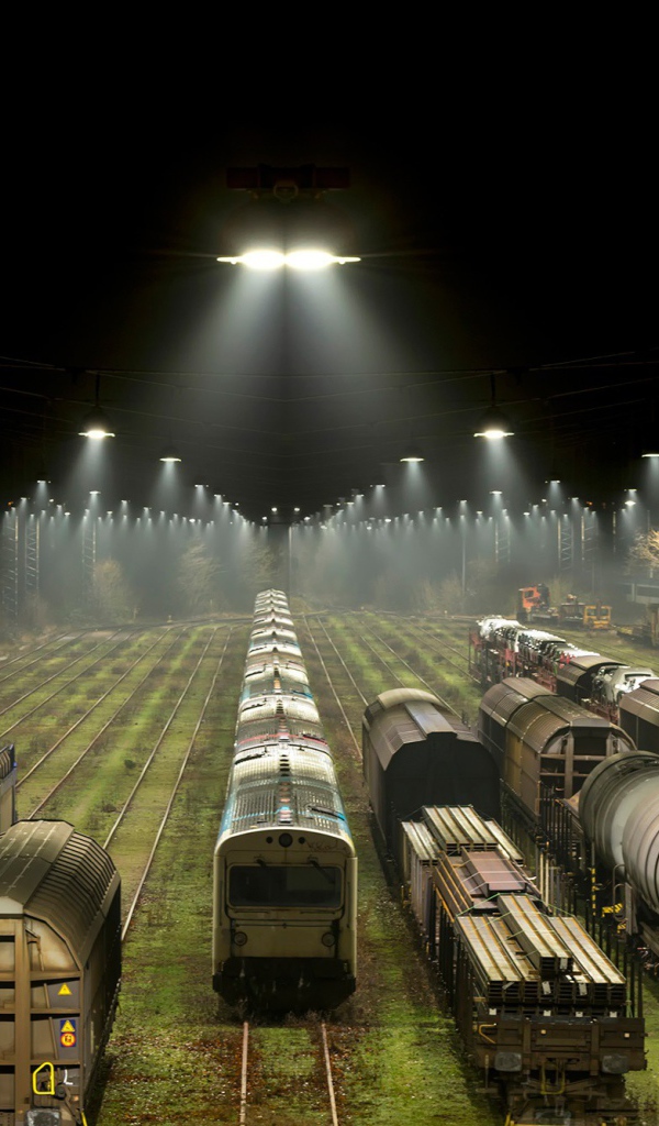 Поезда на сортировочной станции