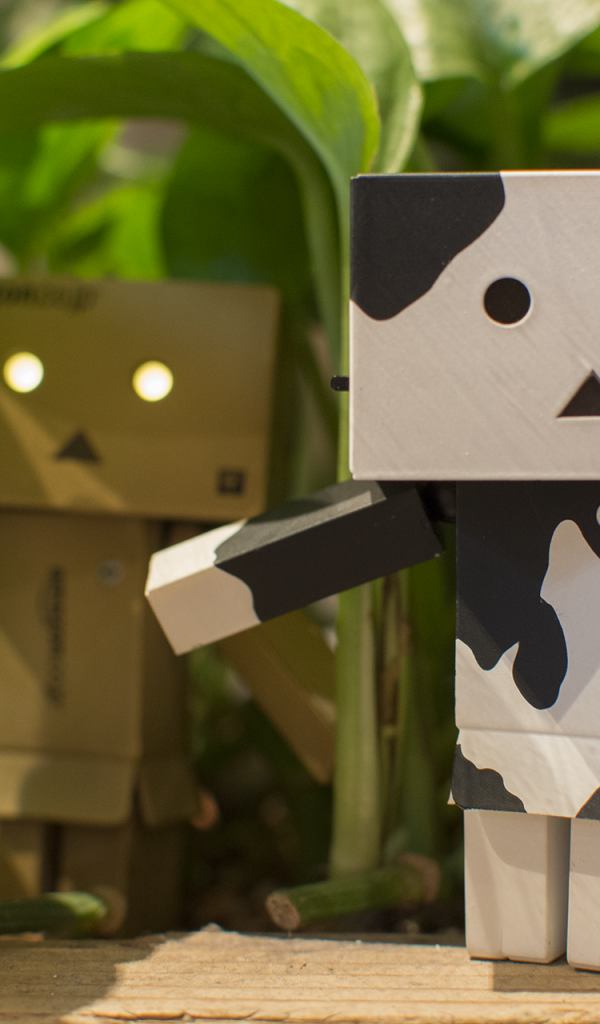 Два Дандо под листьями