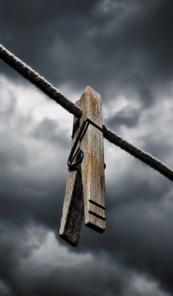 Деревянная прищепка