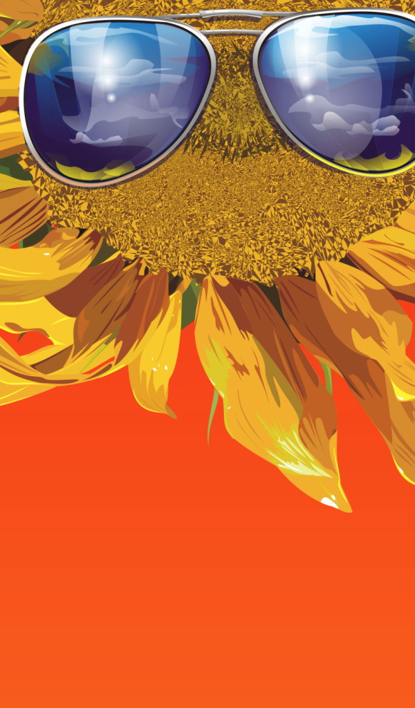 Подсолнух в темных очках
