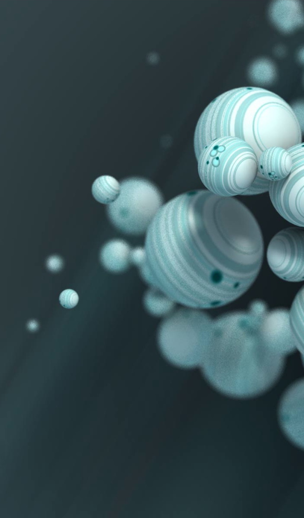 Белые полосатые шары