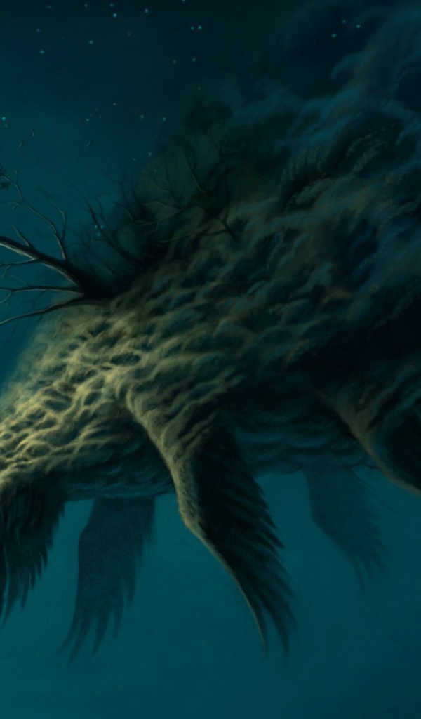 Ночное чудище и девочка