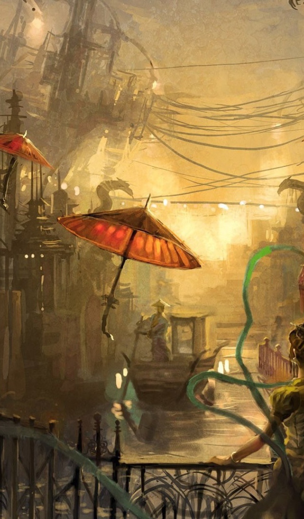 Старый городок в Китае