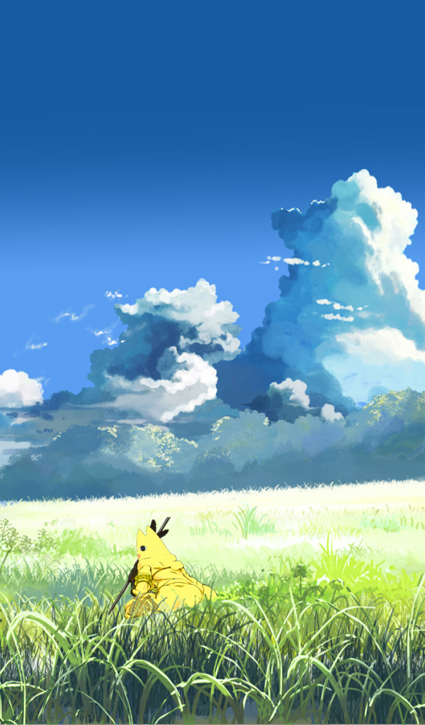 Картина с летним пейзажем