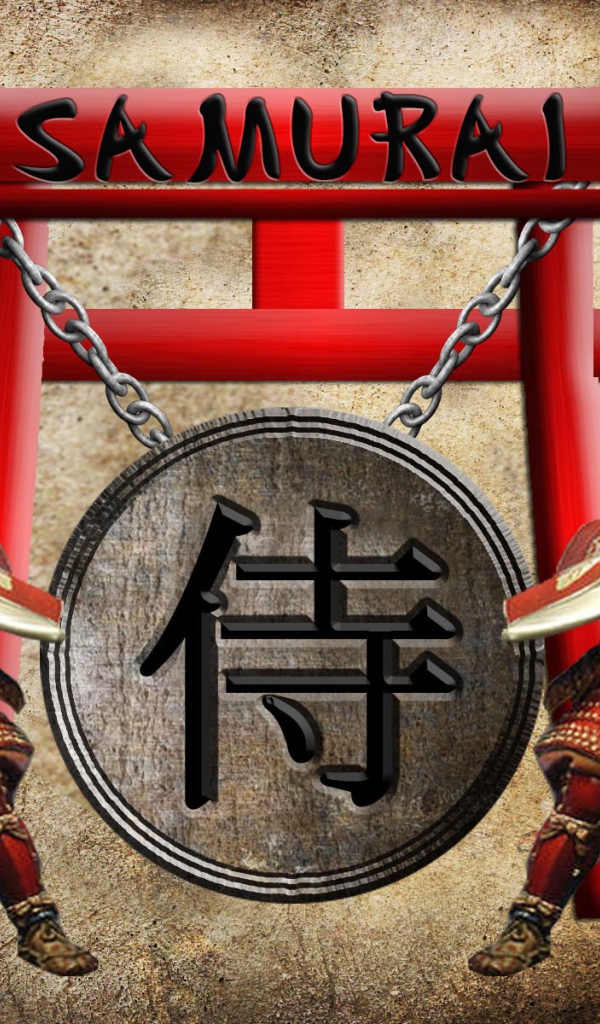 Самураи, японский рисунок