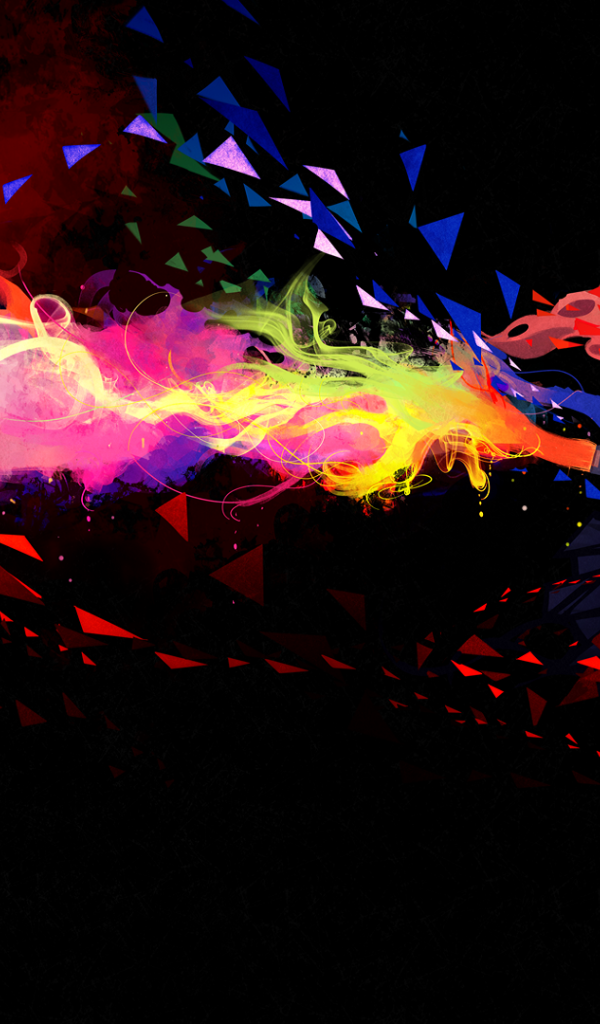 Девушка рисует красками, арт