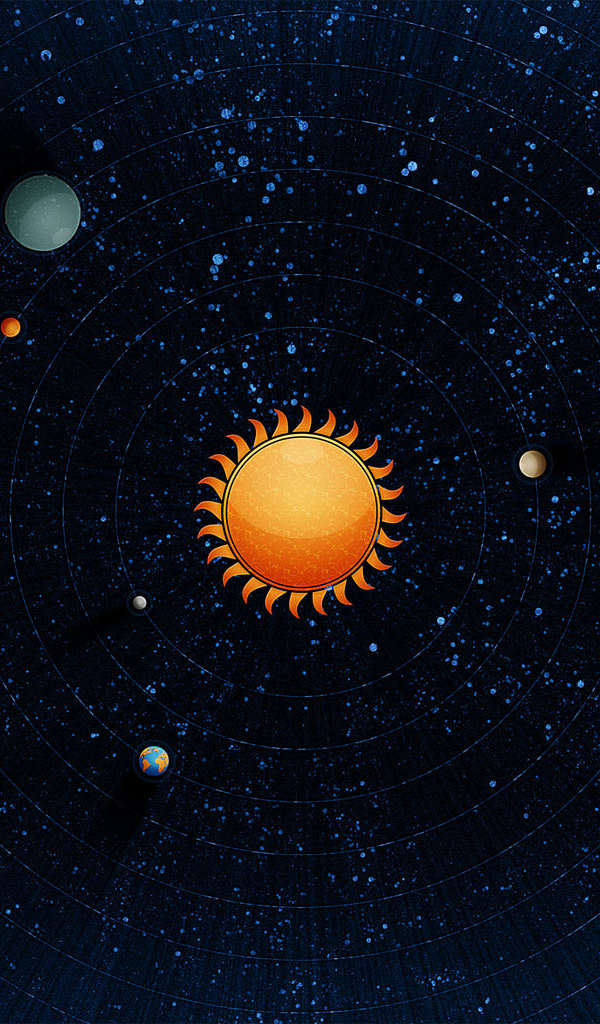 Рисунок солнечной системы