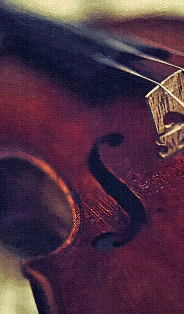 Скрипка на картине