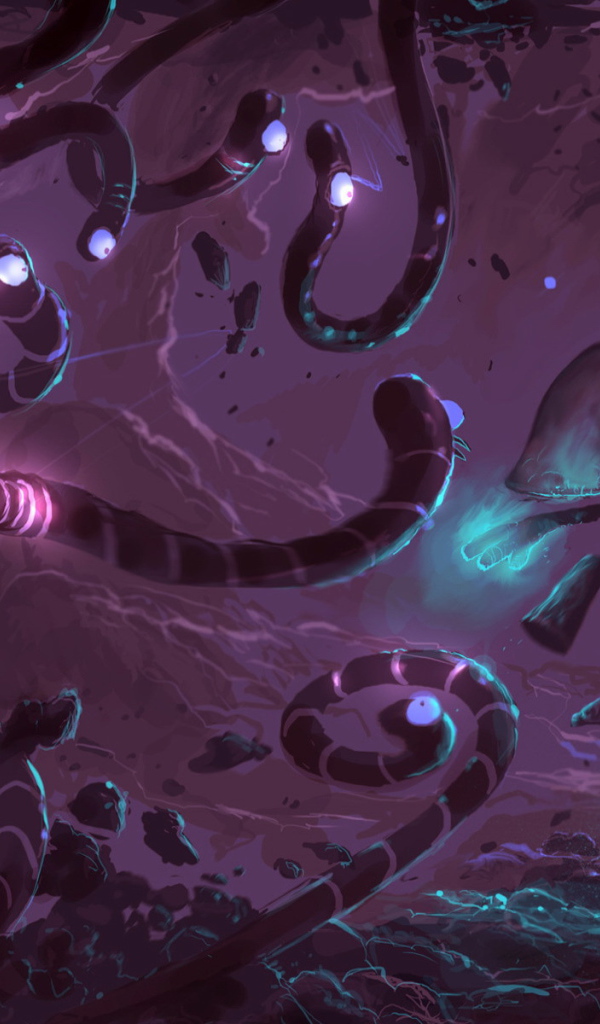 Черви и гриб