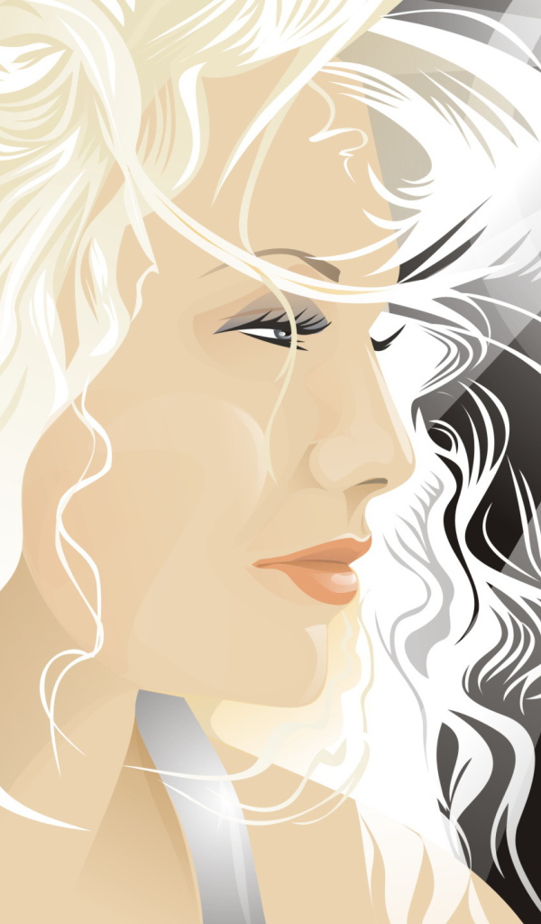 Блондинка в лучах солнца