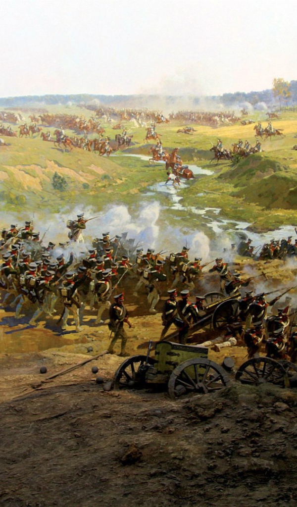 The Battle of Borodino in 1812