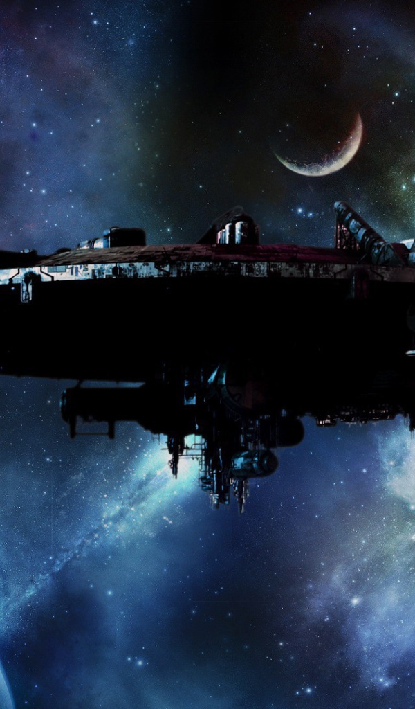 Корабль пришельцев в чужой планетной системе