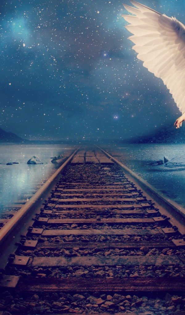 Ангел идет по рельсам