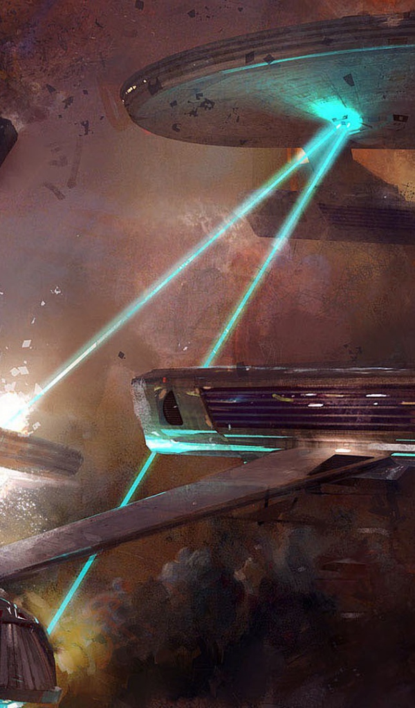 Сражение кораблей Стар Трек