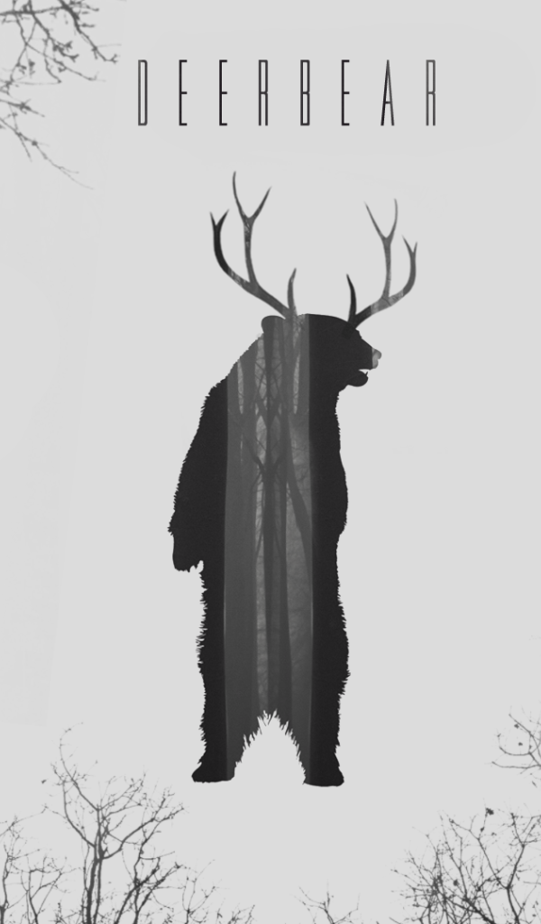 Медведь с рогами оленя