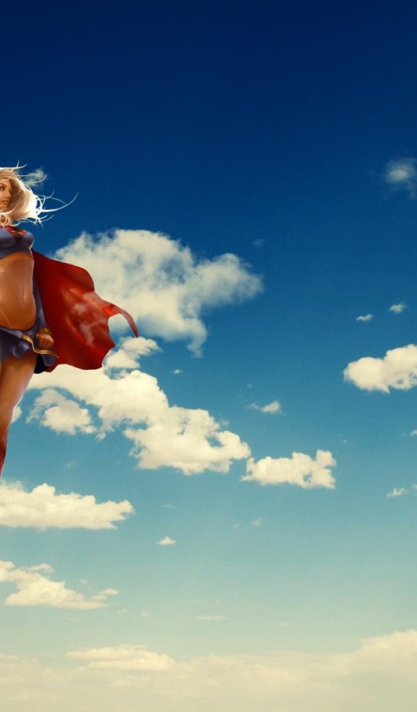 Красивая девушка Супермена