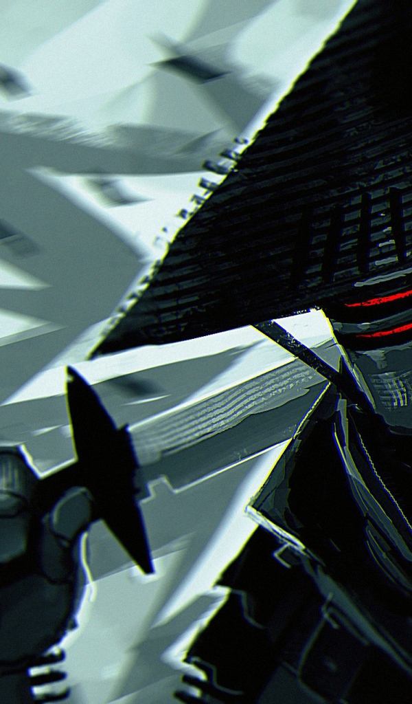 Черный робот самурай