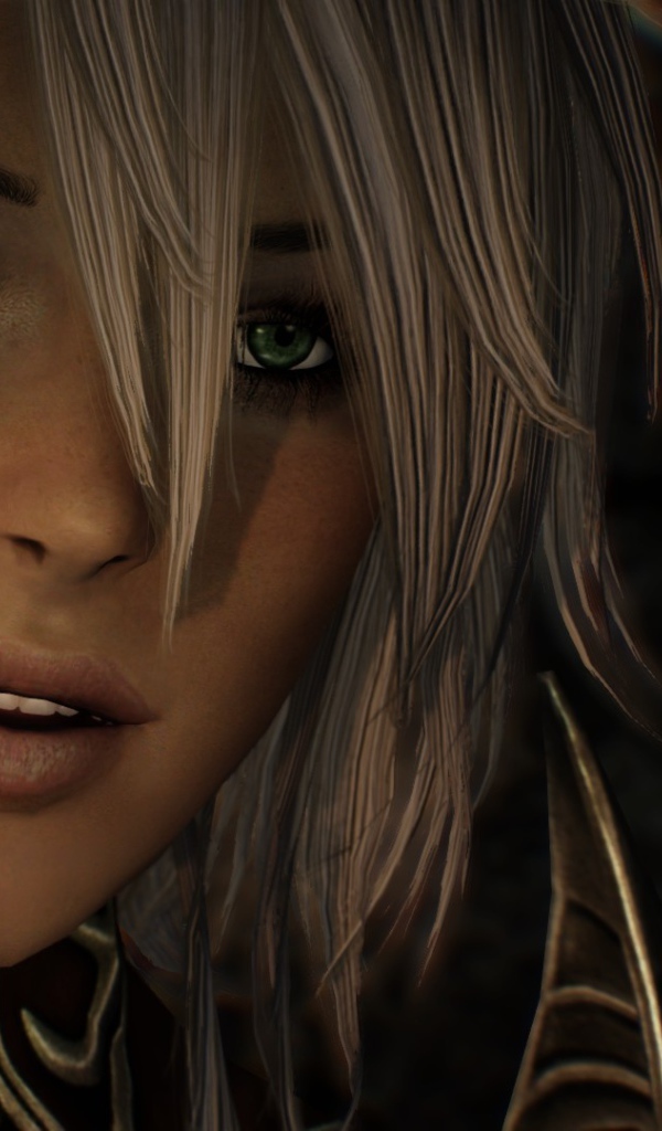 Белокурая ведьма с зелеными глазами