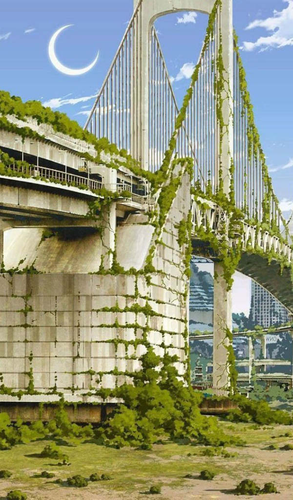 Мост в Нью-Йорке зарос зеленью