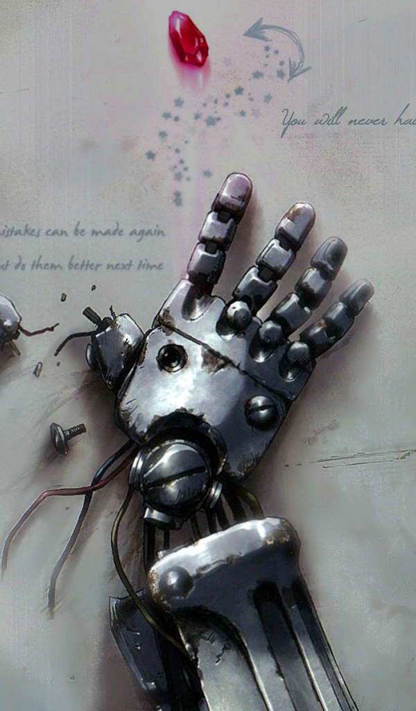 Разбитая рука робота