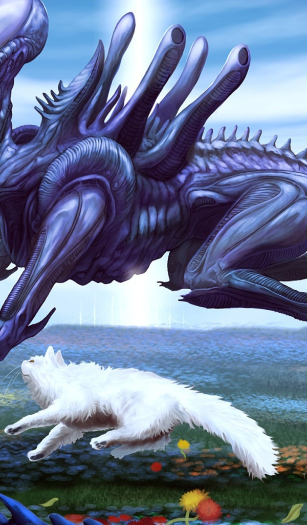 Кот и пришелец