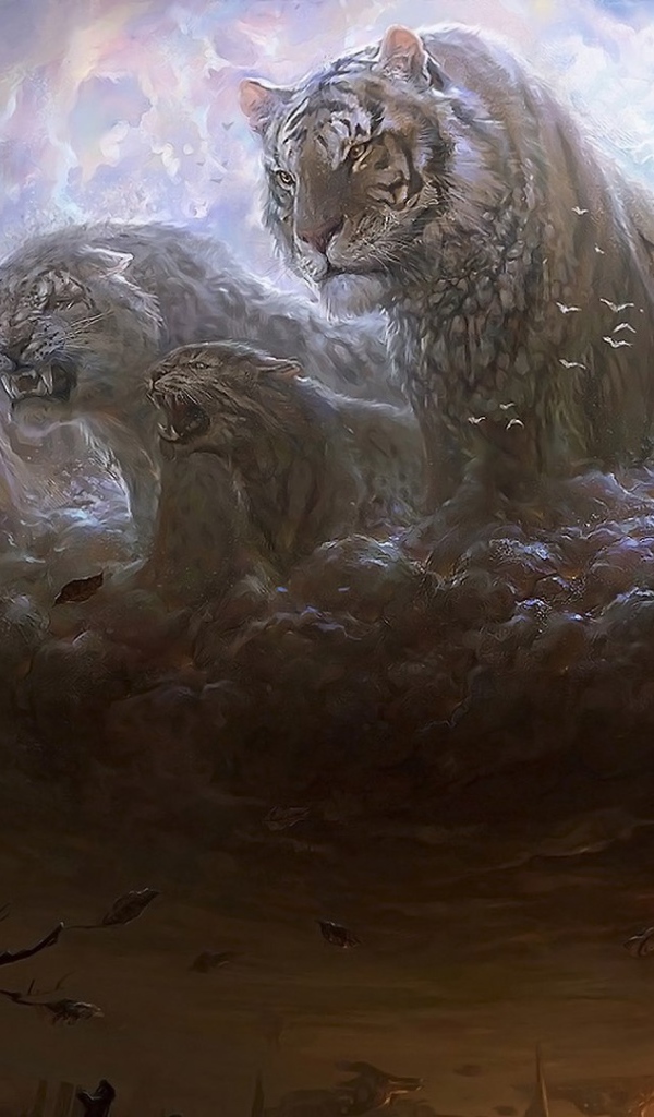 Ребенок и небесные кошки