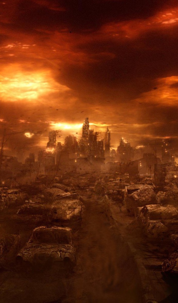 Город после атомного взрыва