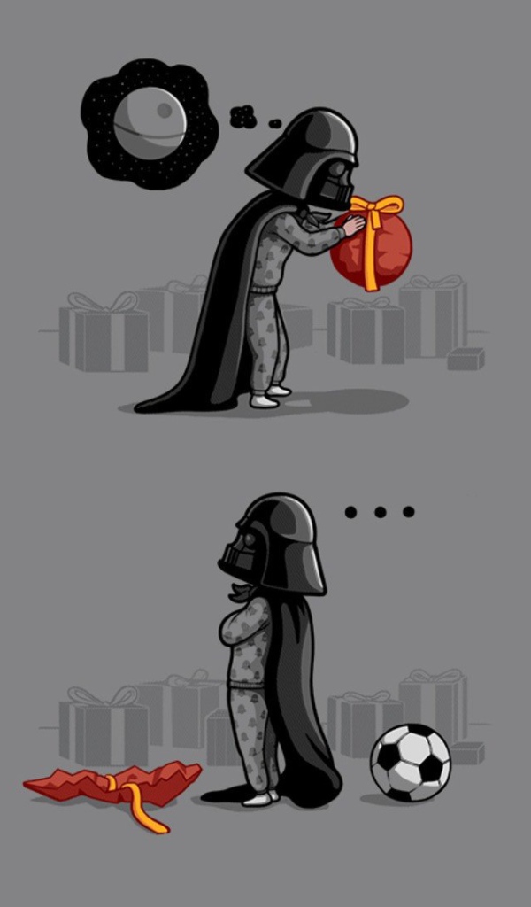 Дарт Вейдер недоволен подарком