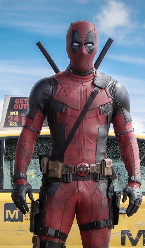 Дэдпул у такси