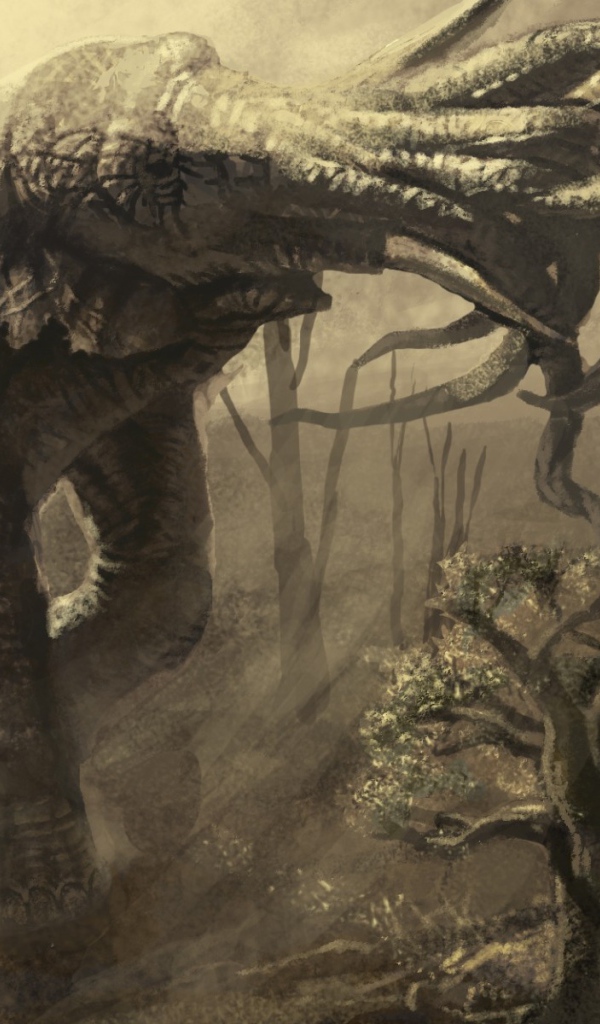 Слон с несколькими хоботами