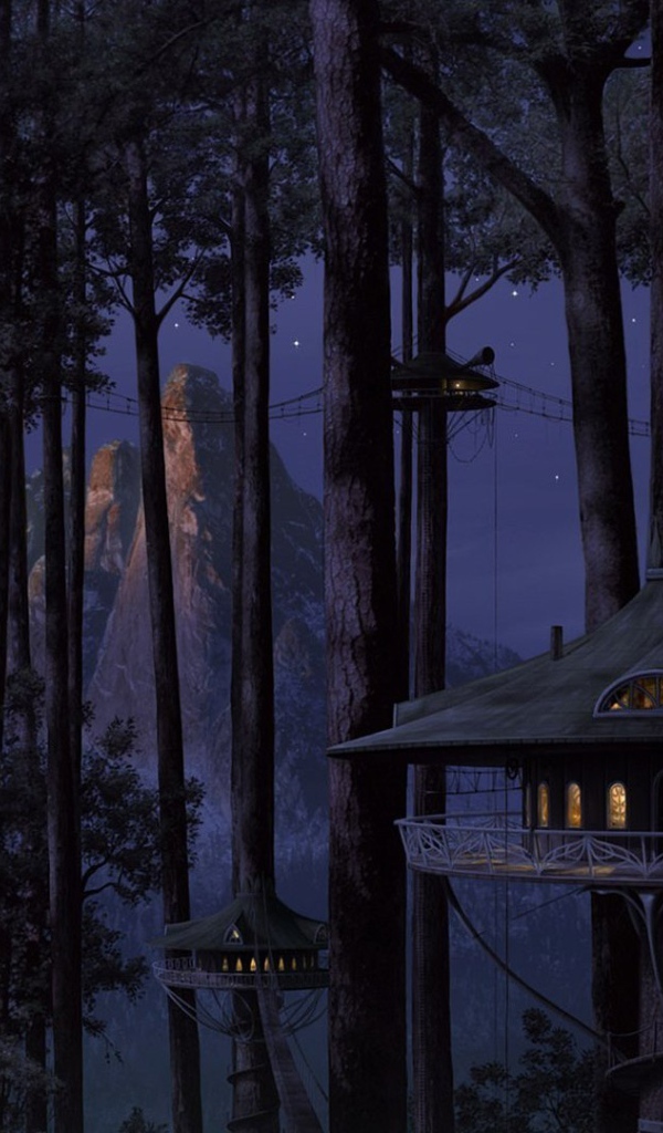 Дома Эльфов на деревьях