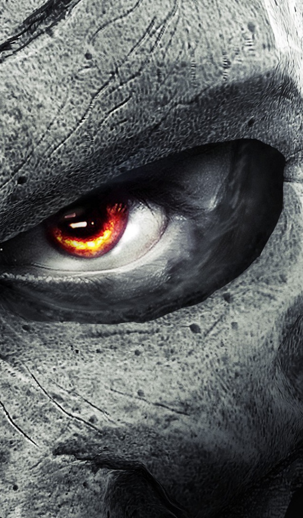 Глаз солдата в маске черепа