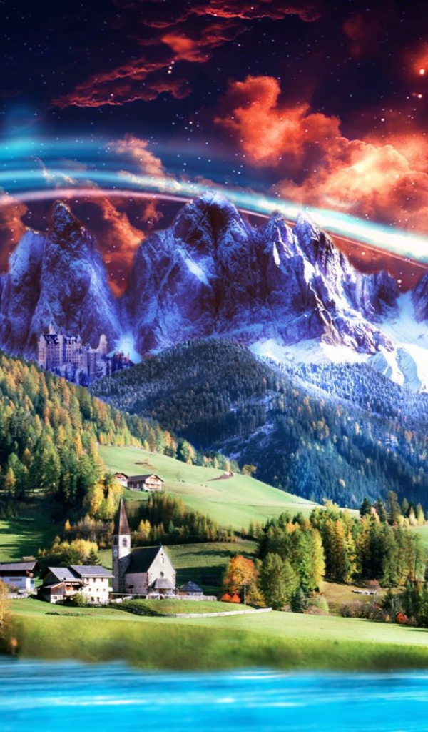 Сказочный горный пейзаж