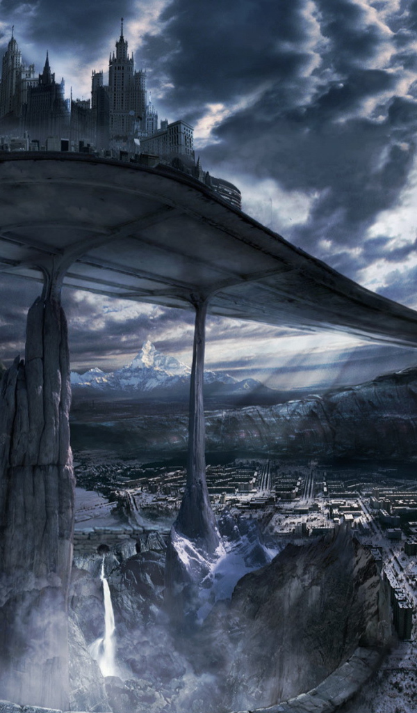 Фантастический город на скалах