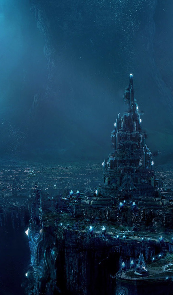 Фантастический город подземного мира