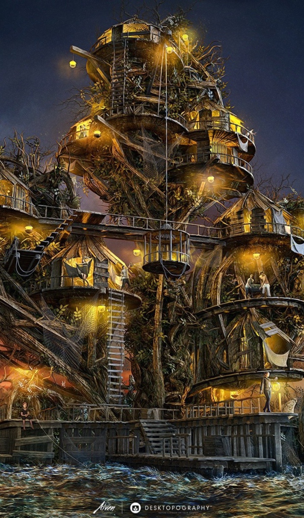 Фантастический дом из обломков кораблей