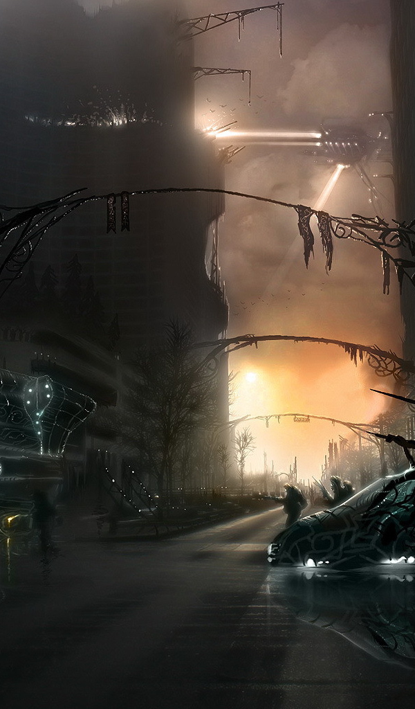 Фантастический ночной город