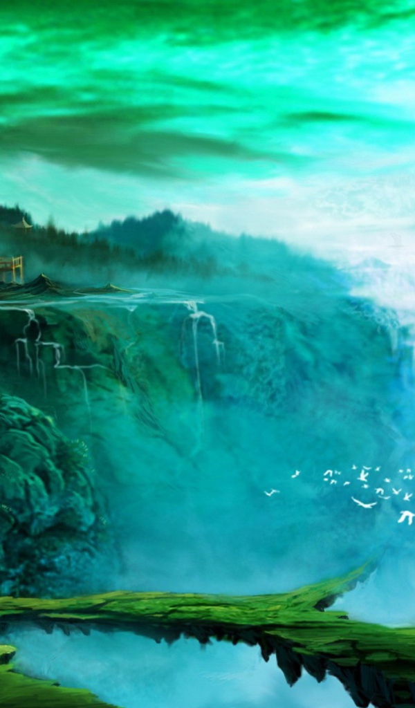 Фантастический мир среди водопадов