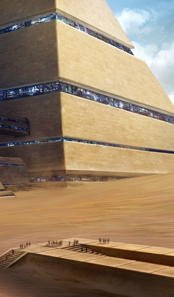 Фэнтези город в пустыне