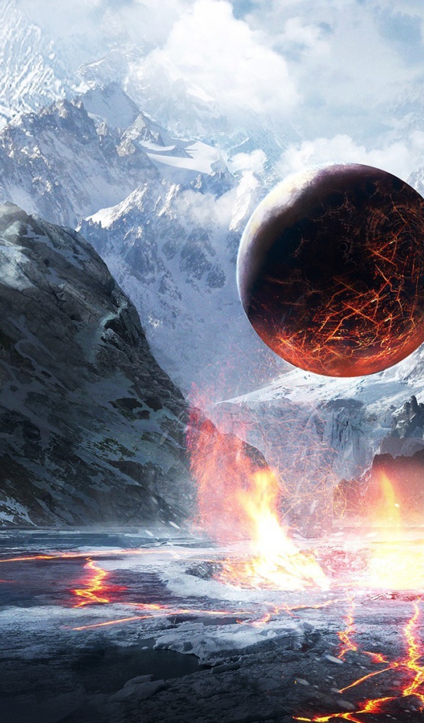 Огненный шар в мире льда