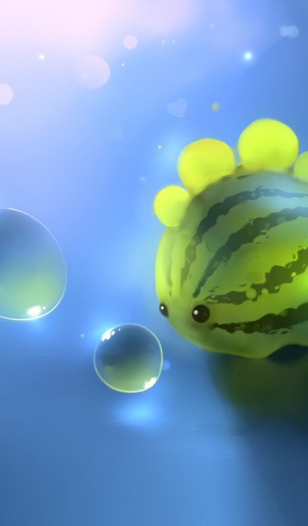 Рыбка в форме арбуза