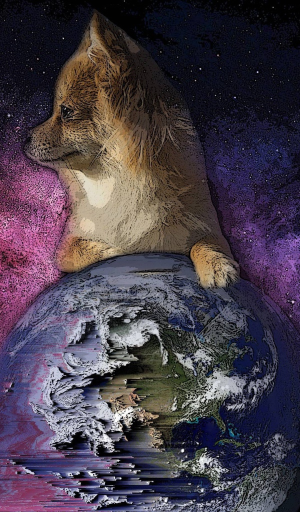 Лиса положила лапку на Землю