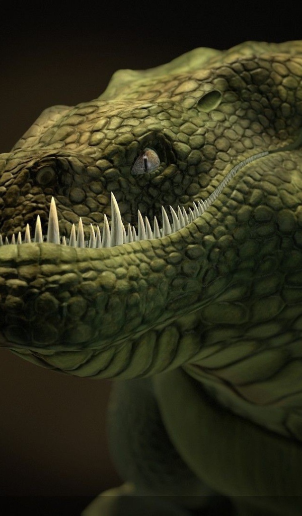 Зеленый крокодил дракон