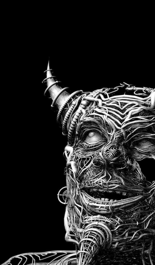 Рогатый демон из корней