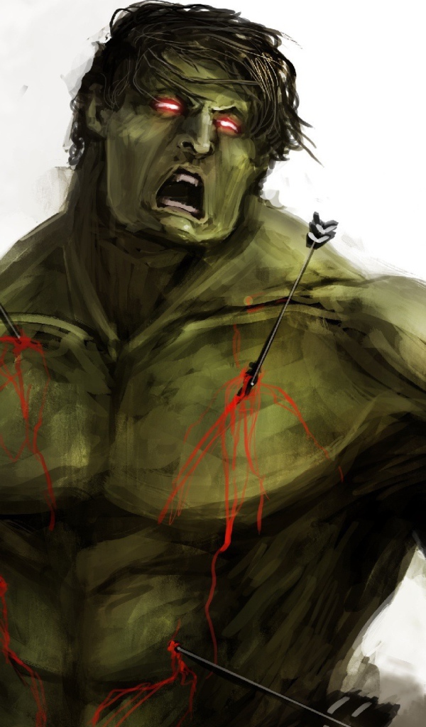 Халк из Мстителей,  фэнтези арт