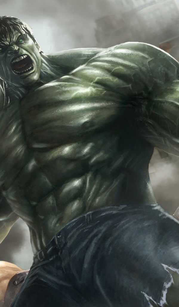 Халк в приступе ярости